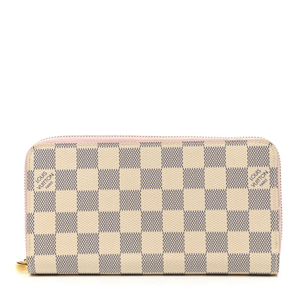 Louis Vuitton Damier Azur Zippy Wallet Rose Ballerine 1 of 7