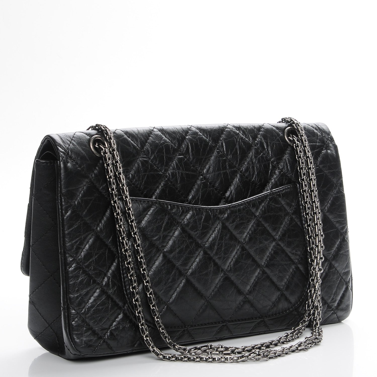 Chanel Aged Calfskin Quilted 2.55 Reissue 227 Flap Black 3 of 7