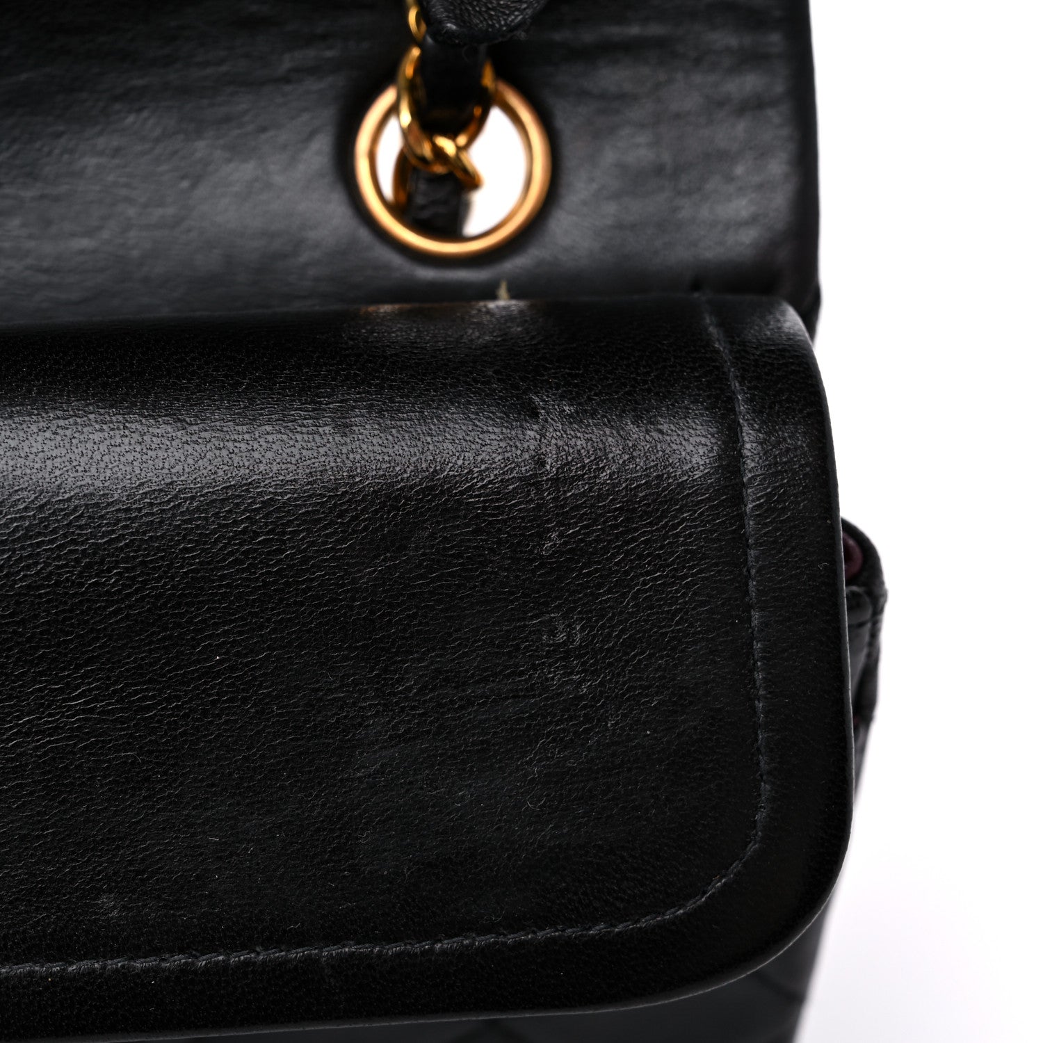 Chanel Lambskin Quilted Small Double Flap Black 11 of 14
