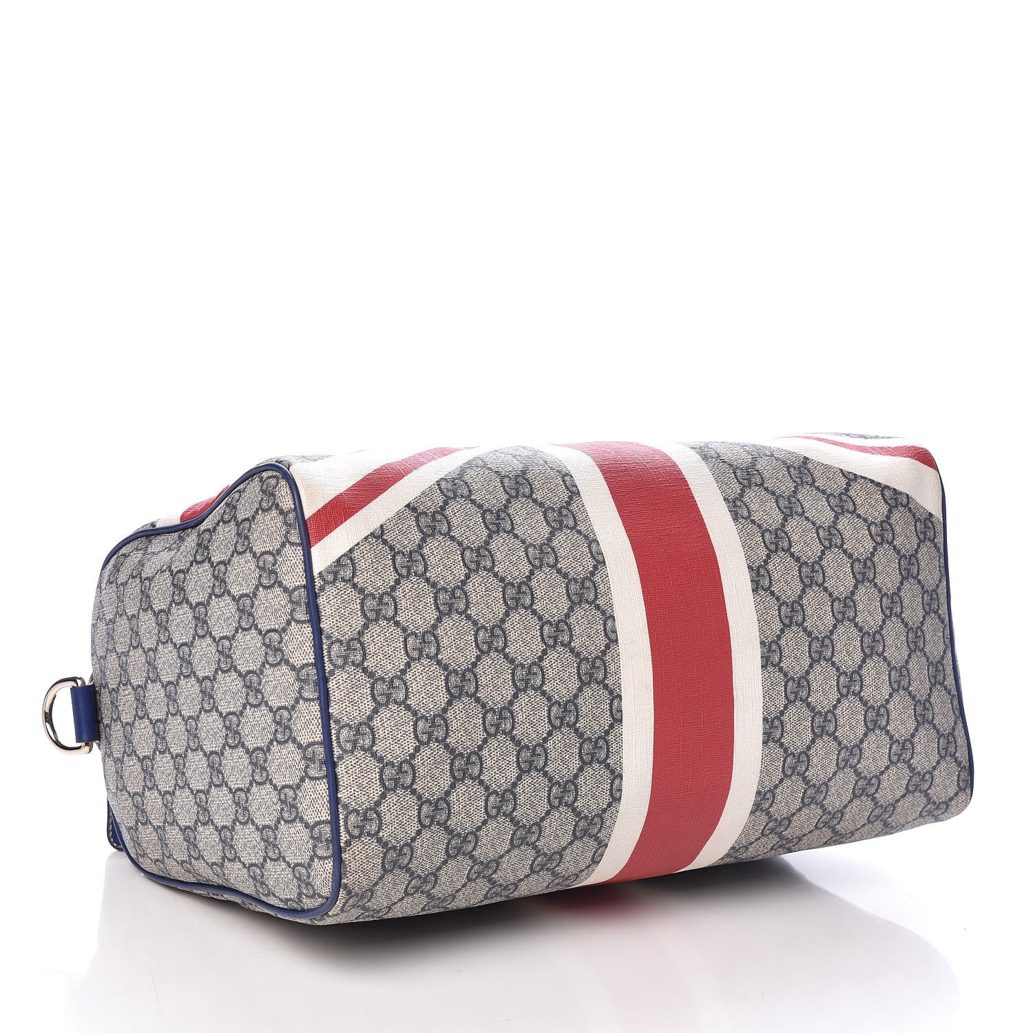 Gucci GG Plus Monogram Sloaney Union Jack British Flag Medium Boston Blue 4 of 13