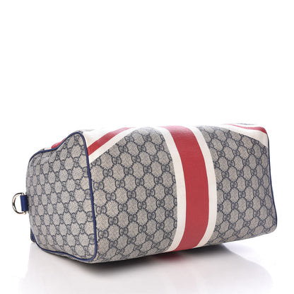 Gucci GG Plus Monogram Sloaney Union Jack British Flag Medium Boston Blue 4 of 13