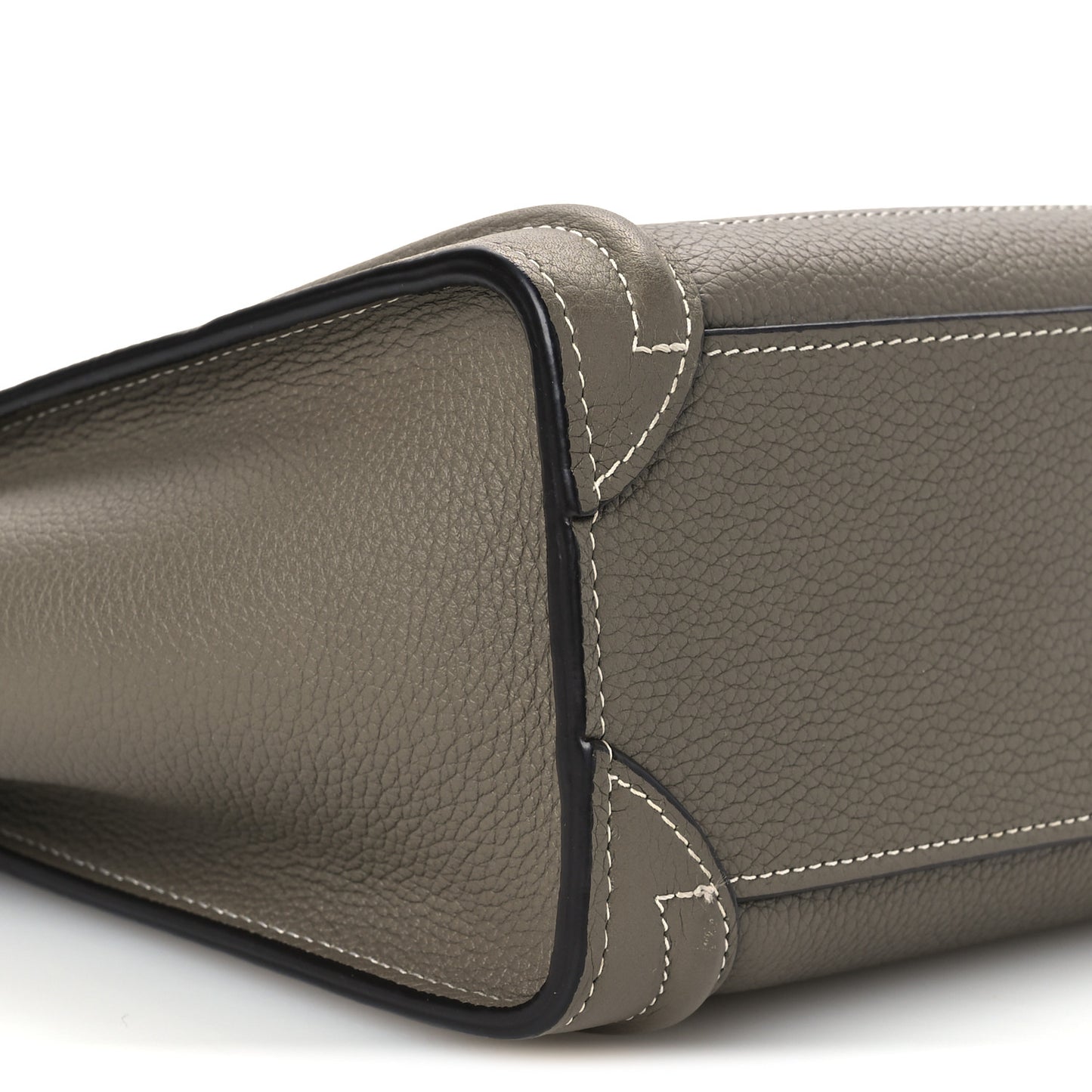 Drummed Calfskin Nano Luggage Souris