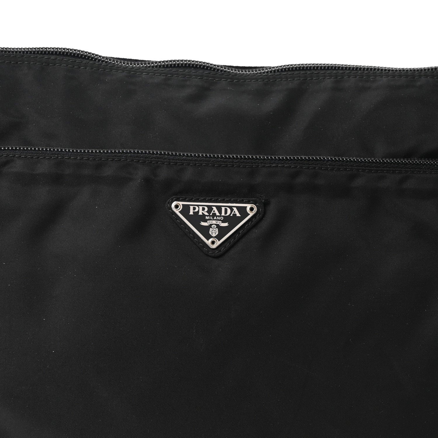 Prada Nylon Vela Tracolla Messenger Bag Black 7 of 9