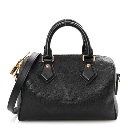 Louis Vuitton Empreinte Monogram Giant Speedy Bandouliere 20 Black 1 of 9