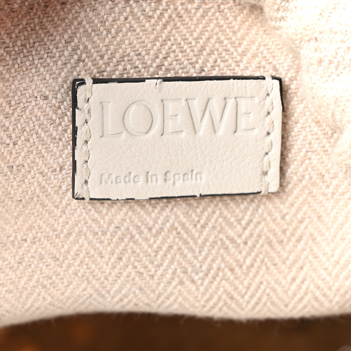 Loewe Raffia Drawstring Basket Tote Bag Natural White 6 of 9