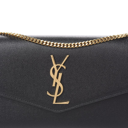 Saint Laurent Grain De Poudre Uptown Chain Wallet Black 10 of 11