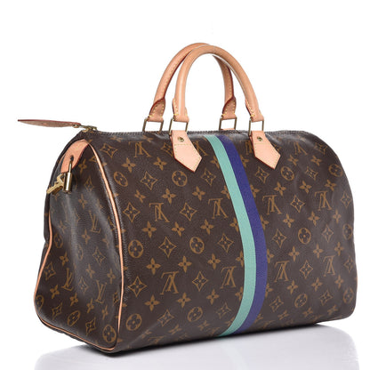Louis Vuitton Monogram My LV Heritage Speedy 35 Violet Vert Clair 3 of 7