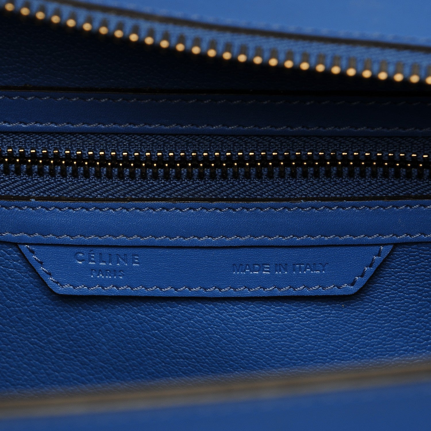 Celine Palmelato Micro Luggage Electric Blue 6 of 7