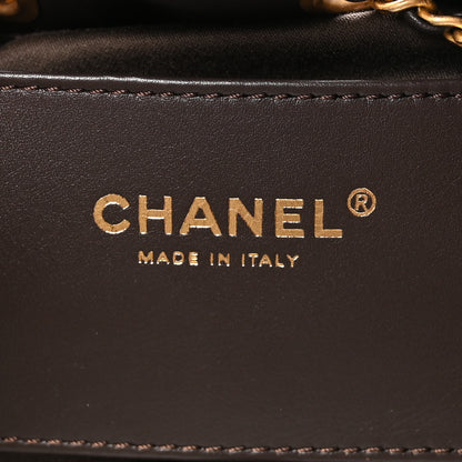 Chanel Suede Quilted Small Chanel 25 Handbag Dark Brown 6 of 11