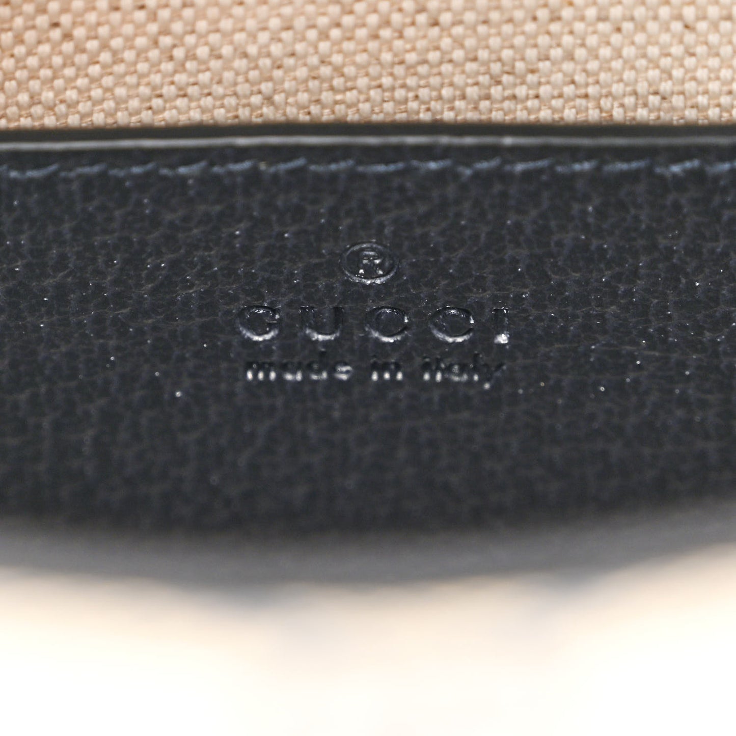 GG Supreme Monogram Textured Dollar Calfskin Mini Retro Interlocking G Tote Bag Beige Blue