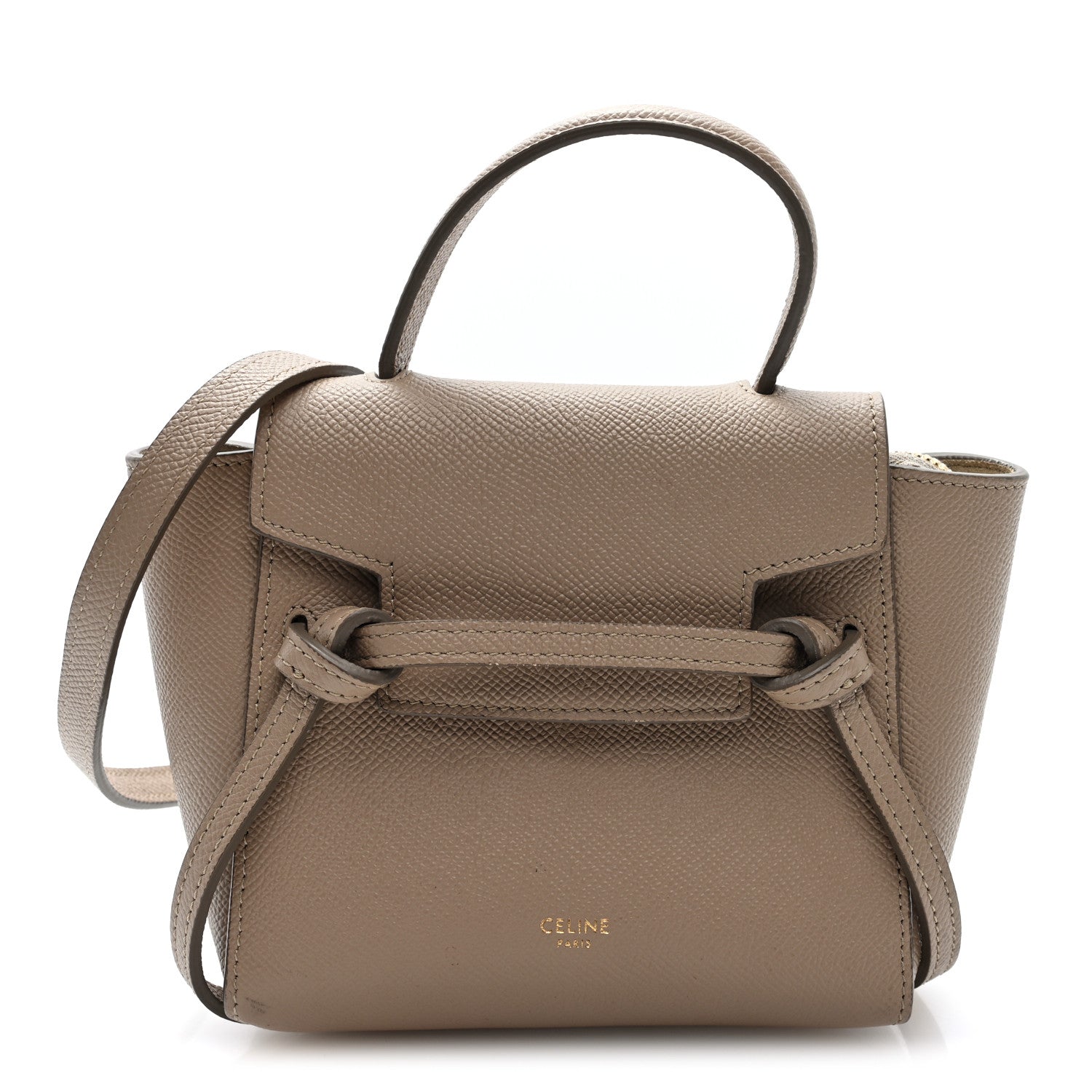 Celine Grained Calfskin Pico Belt Bag Light Taupe 1 of 9