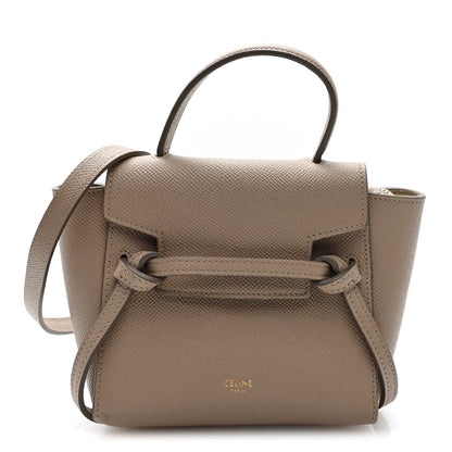 Celine Grained Calfskin Pico Belt Bag Light Taupe 1 of 9