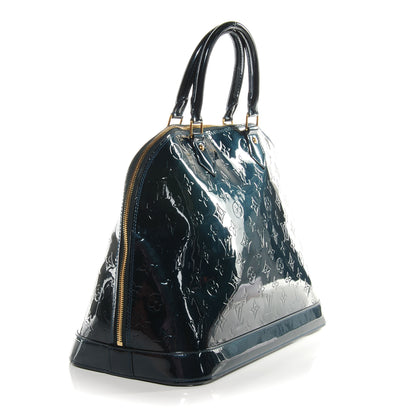 Louis Vuitton Vernis Alma GM Blue Nuit 3 of 7