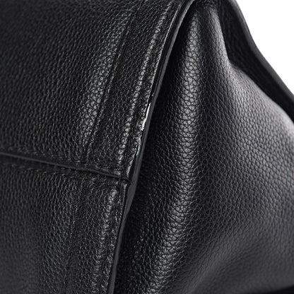 Alexander McQueen Pebbled Calfskin Small Skull Padlock Zip Around Tote Black 13 of 13