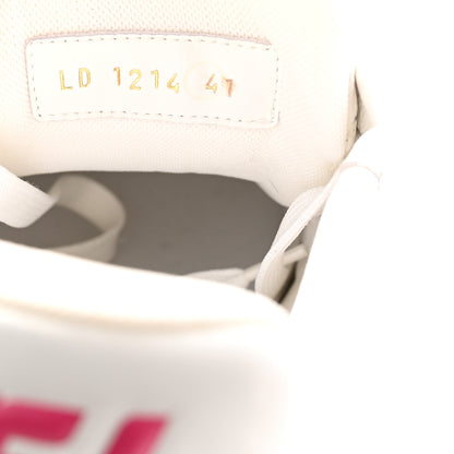 Louis Vuitton LV X TM Embossed Monogram Cherry Blossom LV Trainer Sneakers 41 White 9 of 10