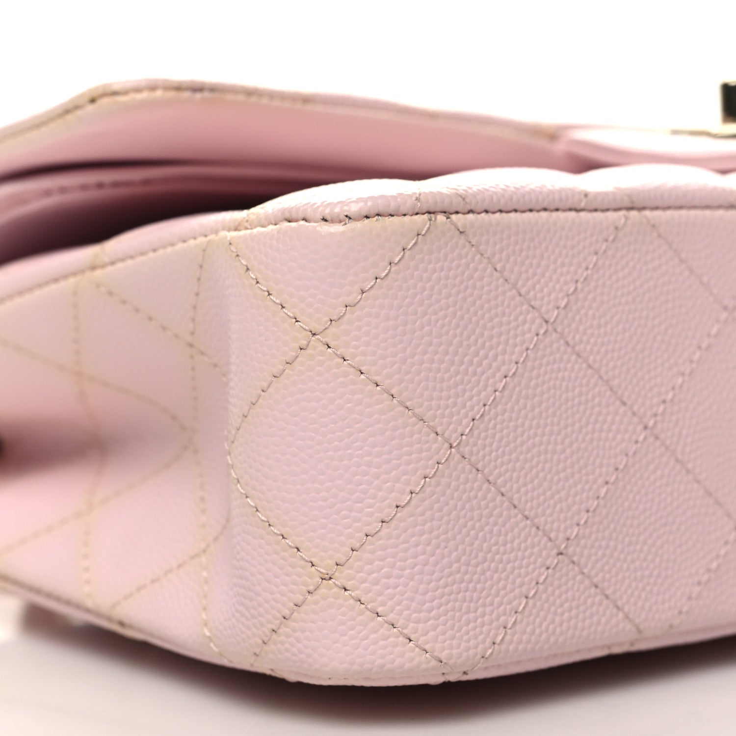 Chanel Caviar Quilted Medium Double Flap Light Pink 9 of 12