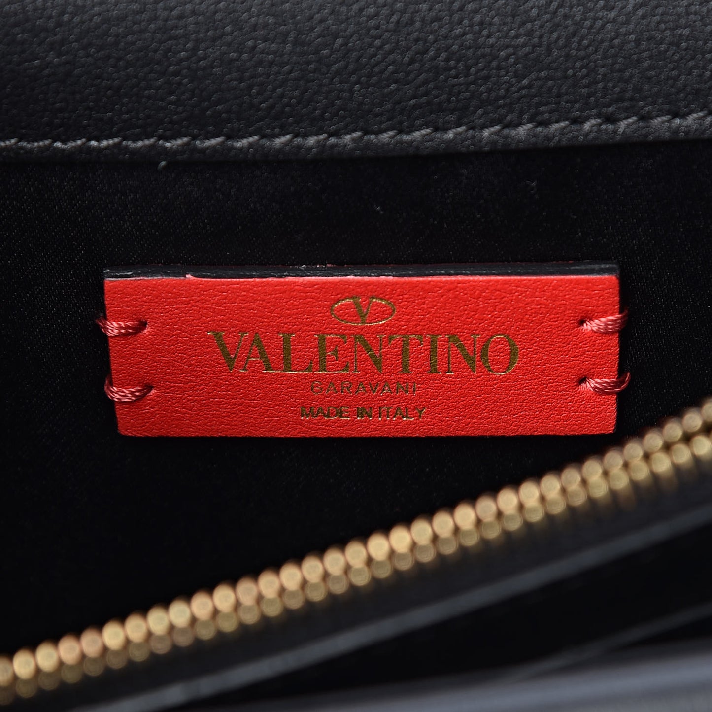 Smooth Calfskin Mini VRing Crossbody Bag Black