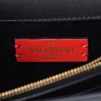 Valentino Garavani Smooth Calfskin Mini VRing Crossbody Bag Black 6 of 10