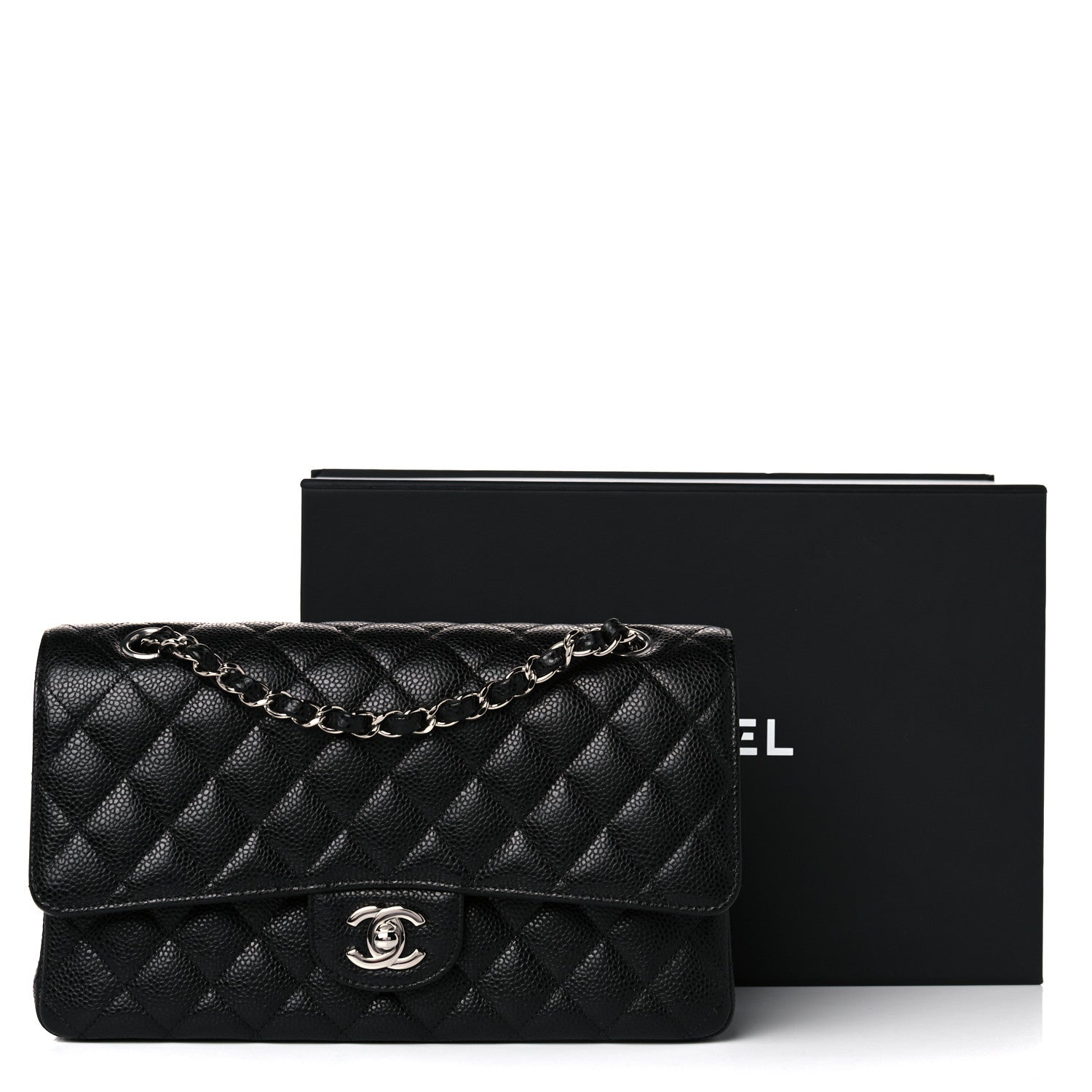 Chanel Caviar Quilted Medium Double Flap Black 10 of 10