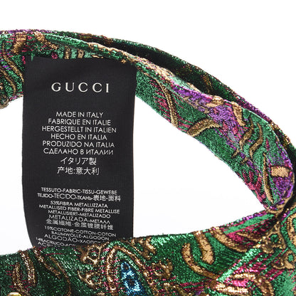 Gucci Jacquard Crystal Embellished Bee Headband 7 of 7