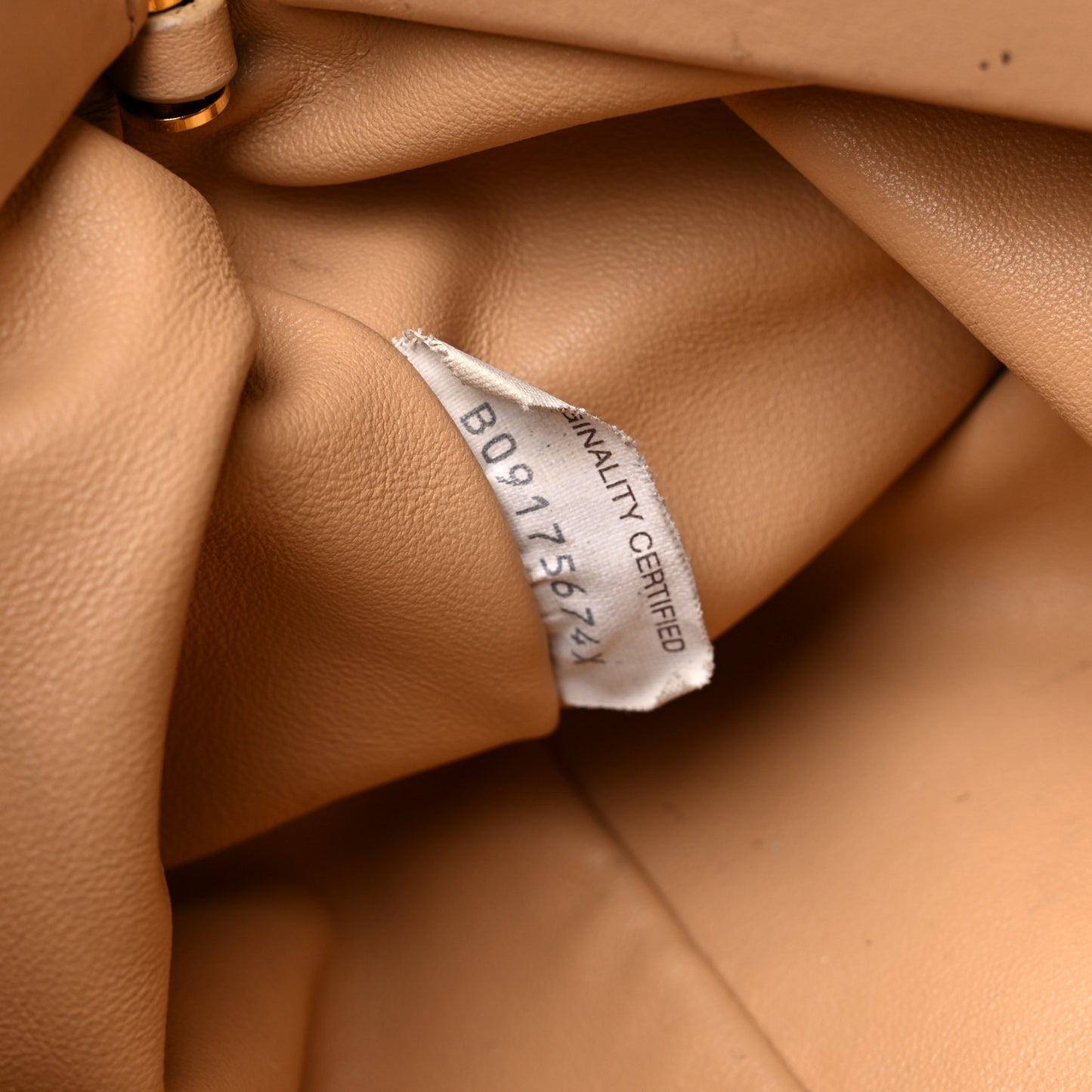 Calfskin The Pouch Chain Almond