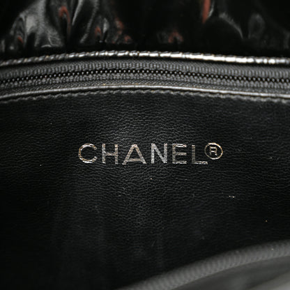 Chanel Patent Quilted Shopping Tote  Black 6 of 14
