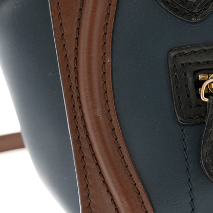 Celine Smooth Drummed Calfskin Nano Tri-Color Luggage Navy 11 of 11