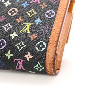 Louis Vuitton Monogram Multicolor Porte Tresor International Wallet Black 14 of 16