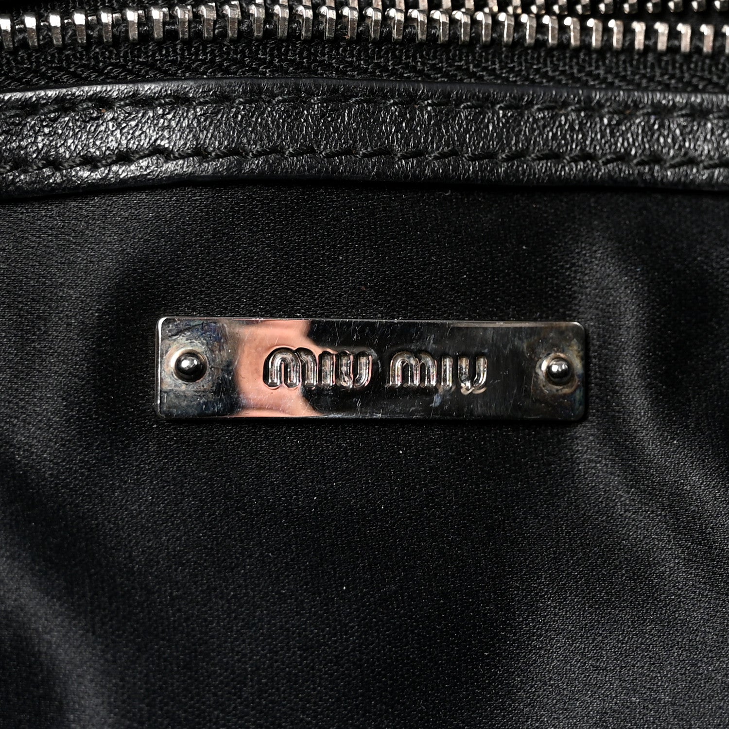 Miu Miu Nappa Matelasse Crystal Flap Clutch Black 6 of 9