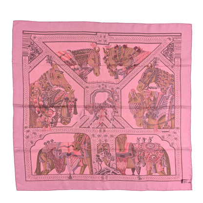Hermes Silk Dip Dye La Danse Du Cheval Marwari Scarf 90 1 of 5