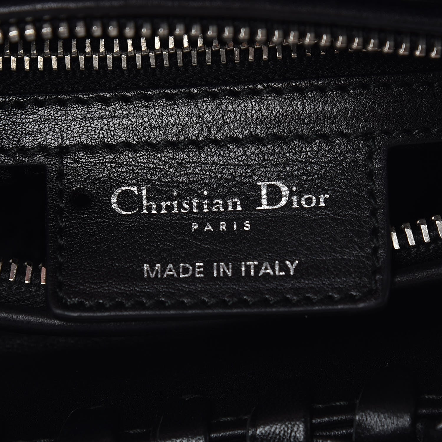 Christian Dior Lambskin Cannage Bow Medium Lady Dior Black 8 of 9