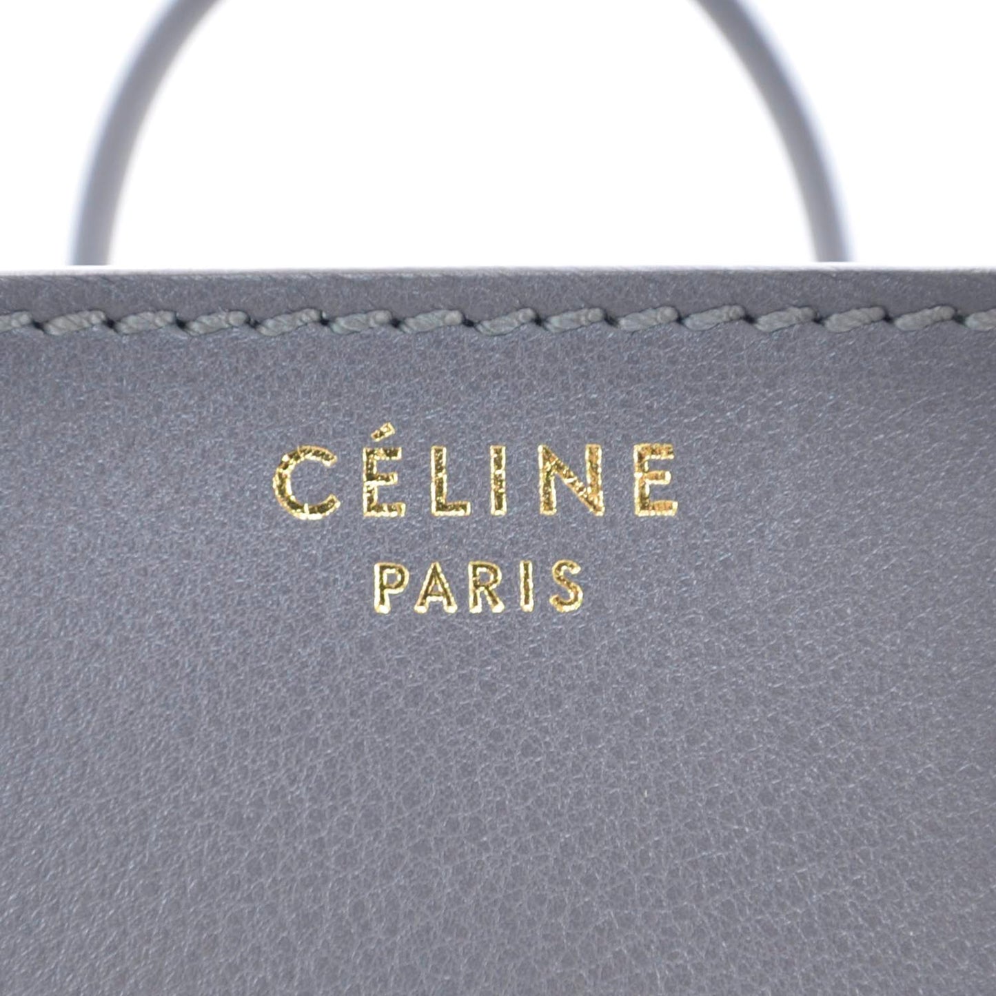 Calfskin Suede Mini Luggage Gray