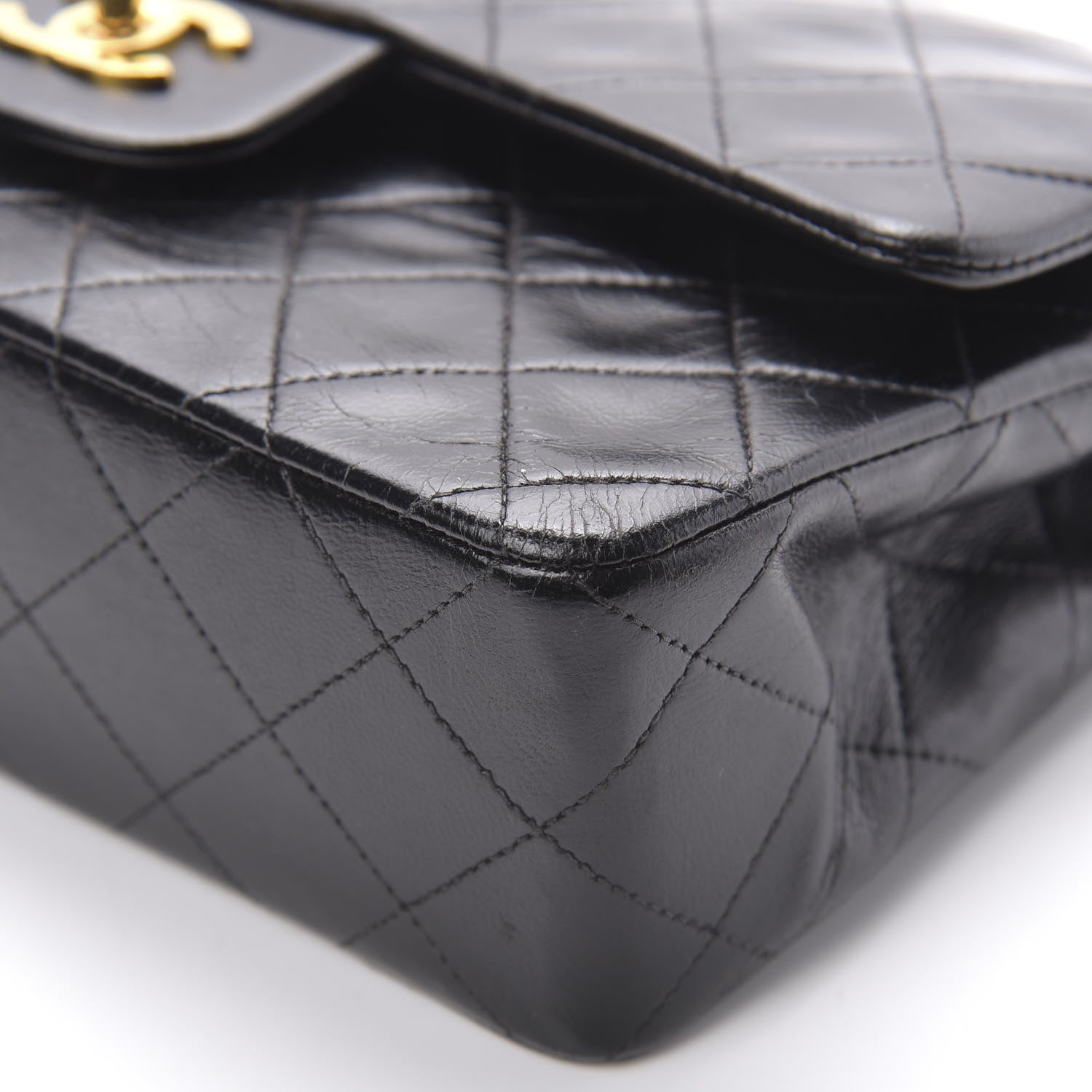 Chanel Lambskin Quilted Small Double Flap Black 11 of 15