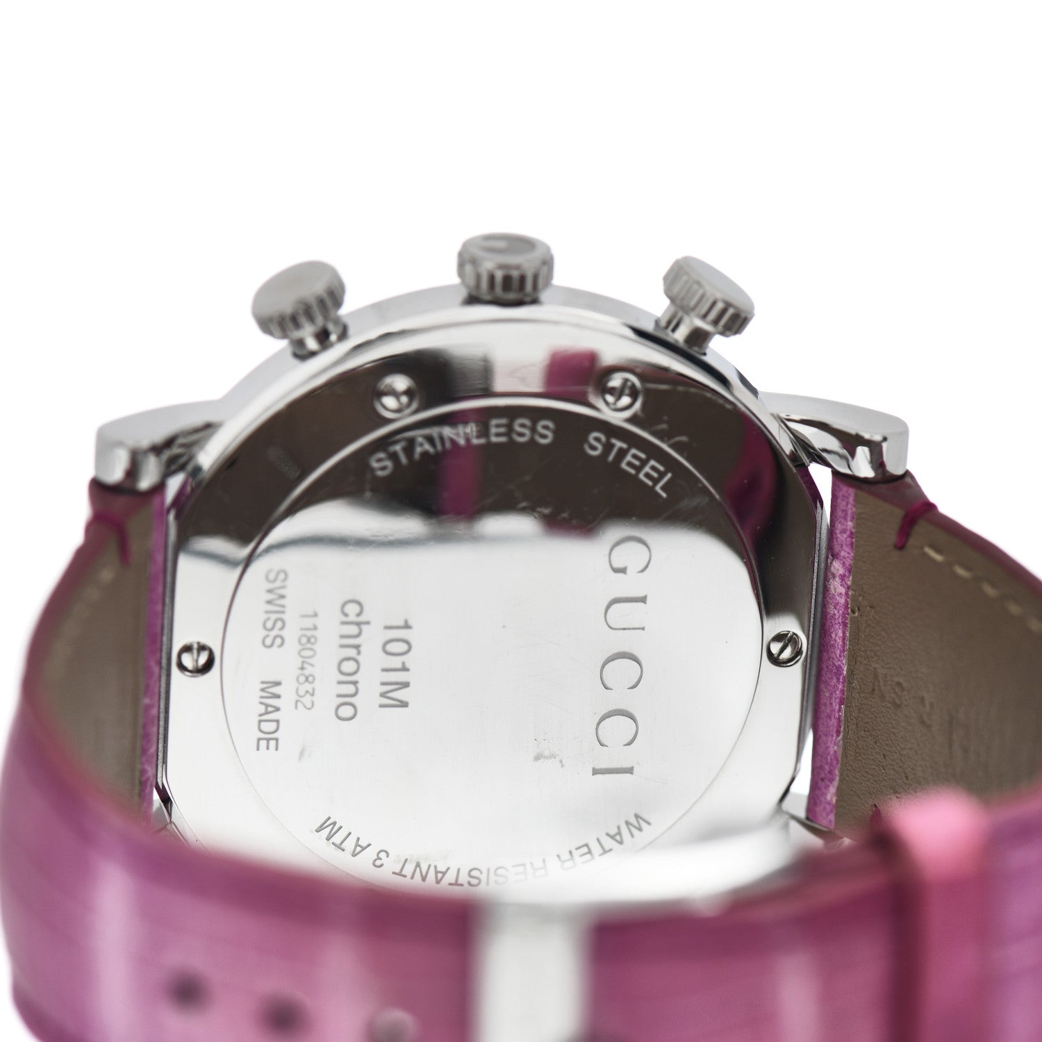 Gucci Stainless Steel Alligator Diamond Bezel 44mm G-Chrono Quartz