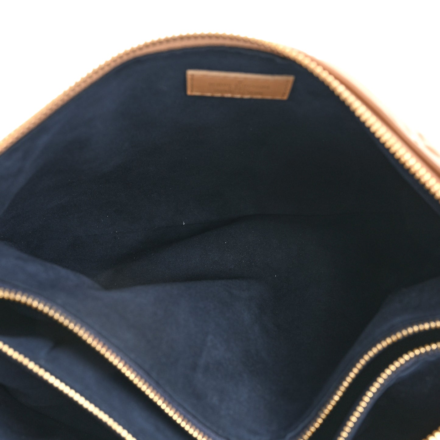 Lambskin Embossed Monogram Coussin PM Camel
