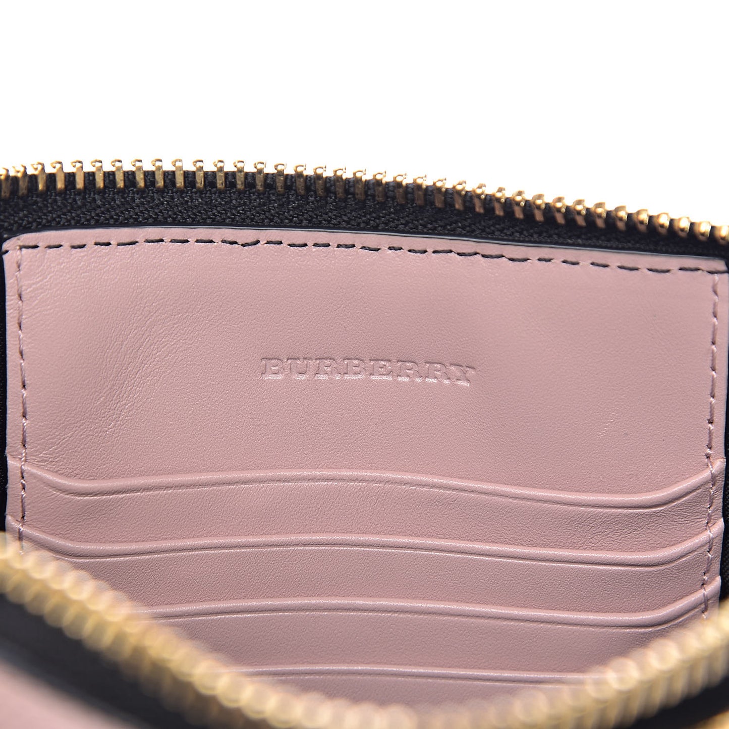 Signature Grain Calfskin Check Embossed Peyton Crossbody Clutch Bag Pale Orchid