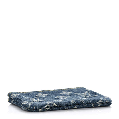 Louis Vuitton Monogram Denim Key Pouch Blue 4 of 7