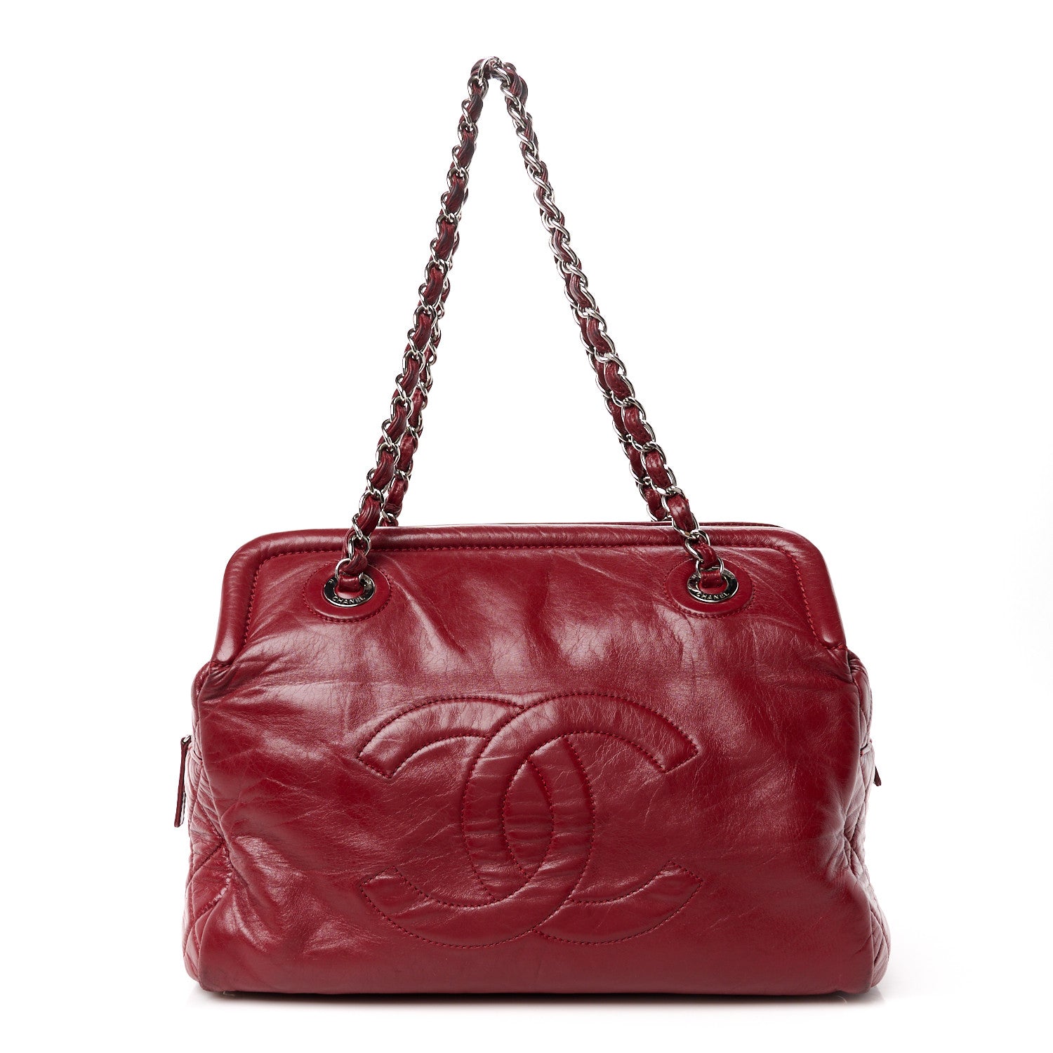 Chanel Lambskin Timeless CC Tote Red 1 of 16