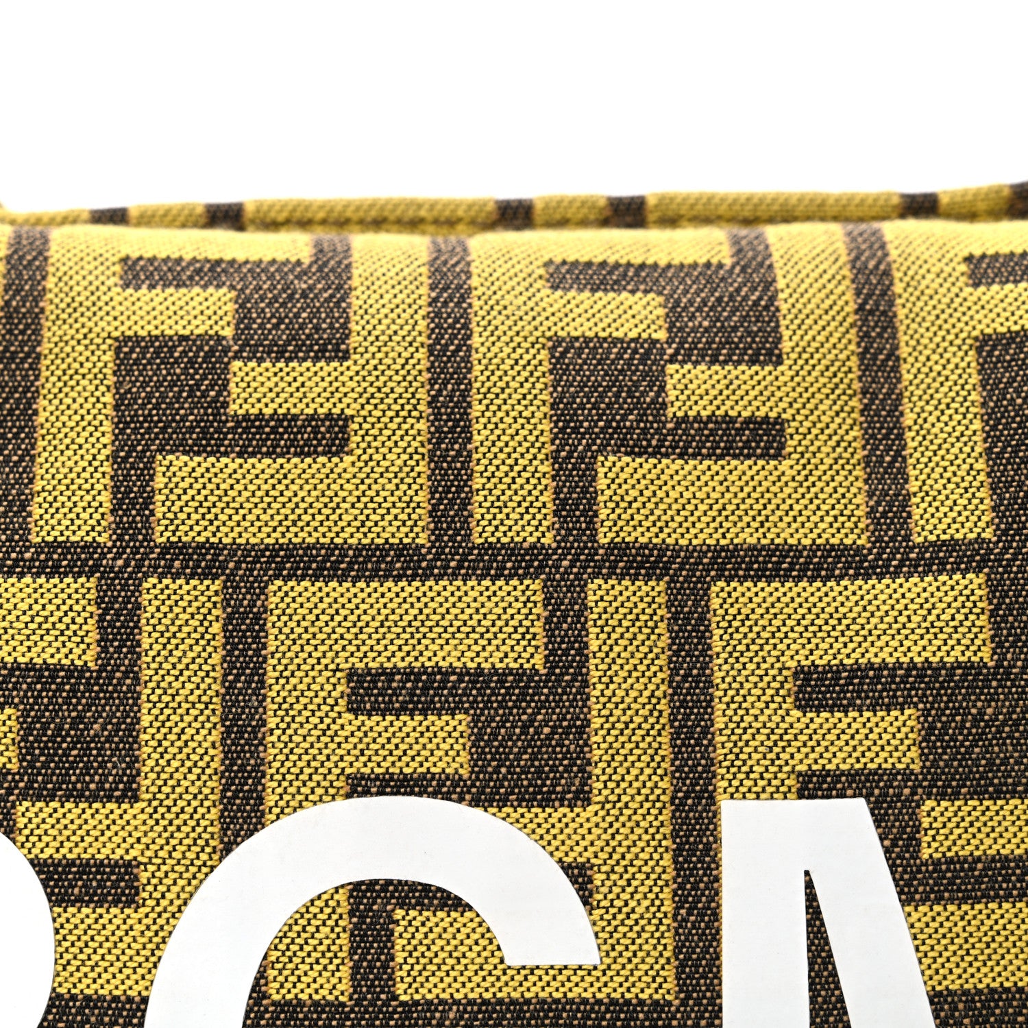 Fendi x FRGMT Woven Fabric Jacquard FF Embroidered Baguette