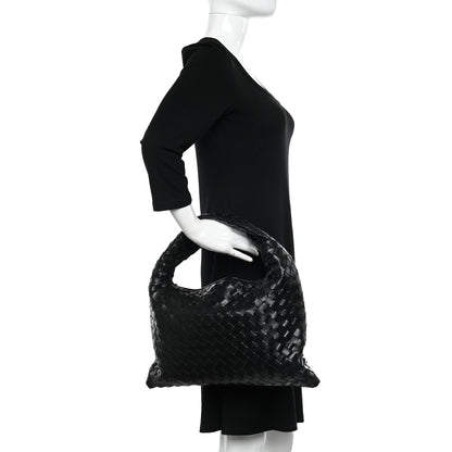 Bottega Veneta Calfskin Intrecciato Small Hop Black 2 of 10