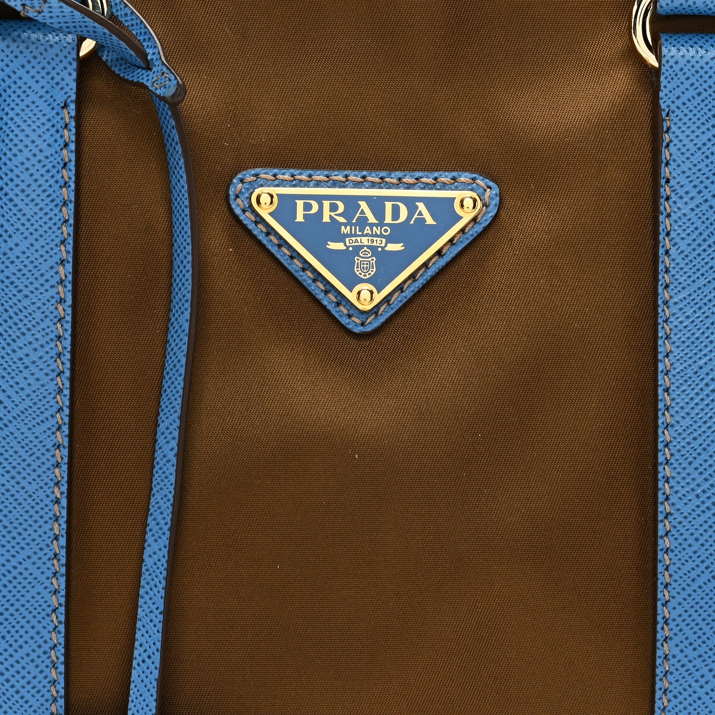 Re-Nylon Saffiano Medium Re-Edition 1978 Top Handle Bag Sughero Wave