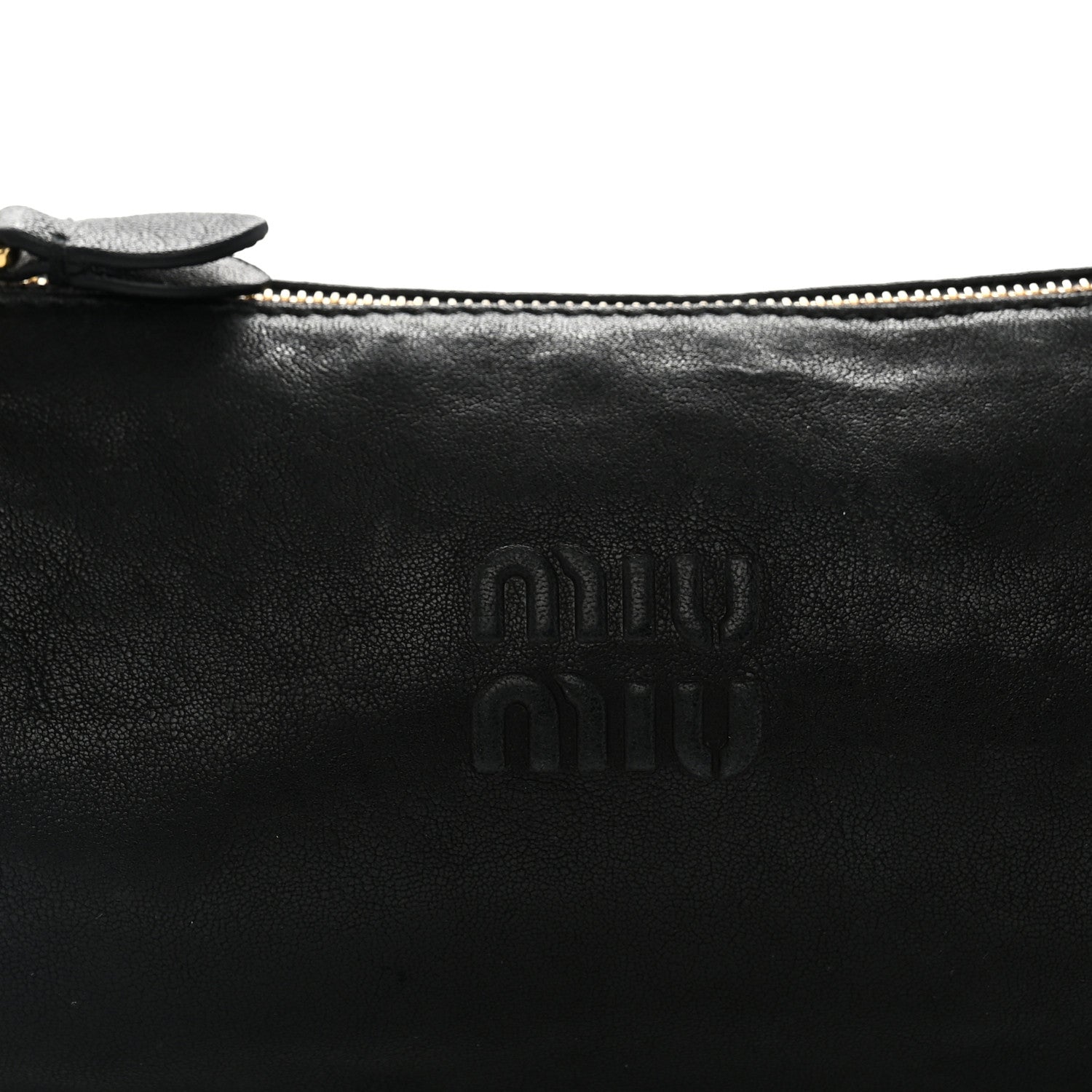 Miu Miu Nappa Aviator Mini Pouch Black 8 of 11