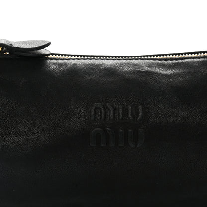 Miu Miu Nappa Aviator Mini Pouch Black 8 of 11