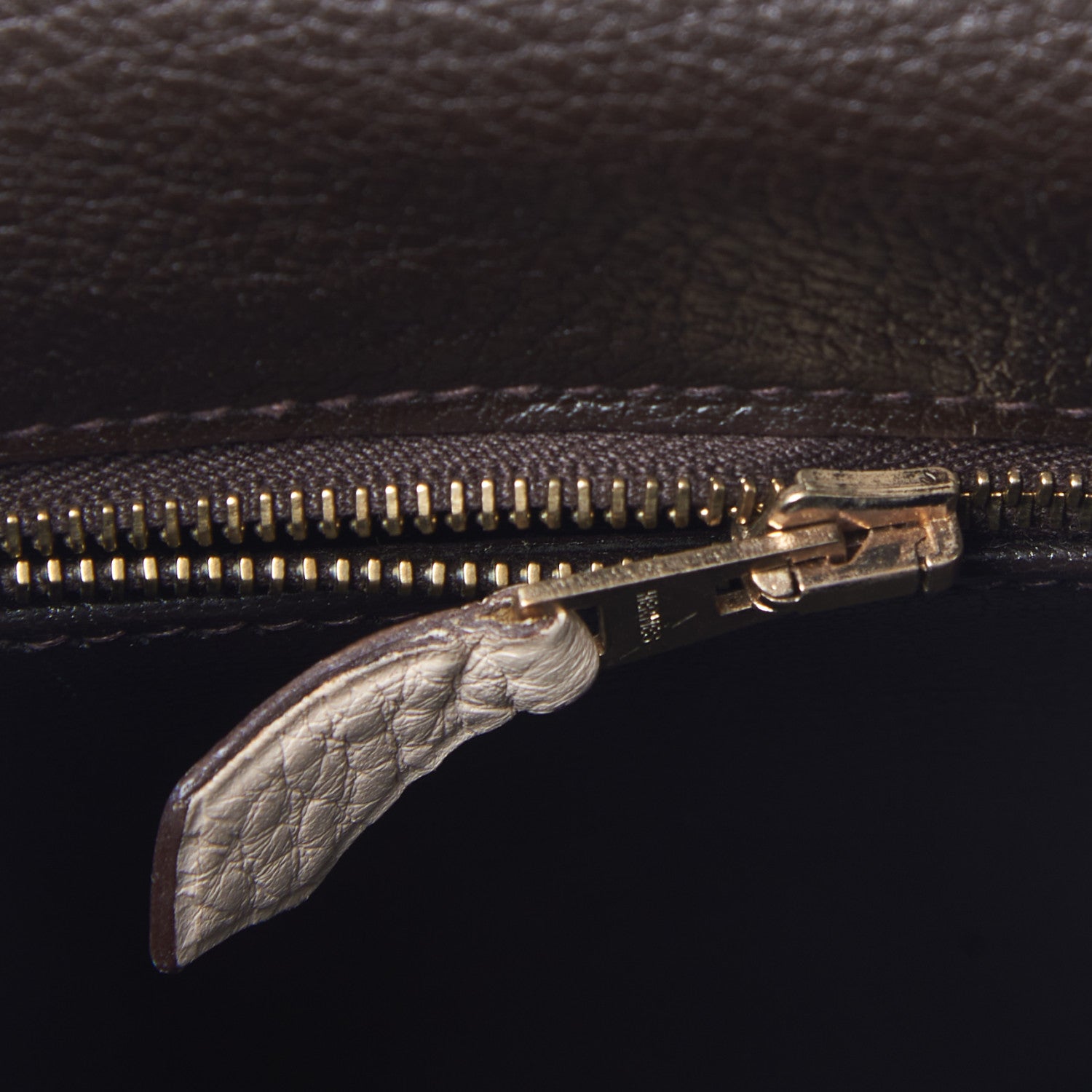 Hermes Taurillon Clemence Tri-Color Kelly Retourne 35 Tabac Camel Ebene Parchemin 18 of 35