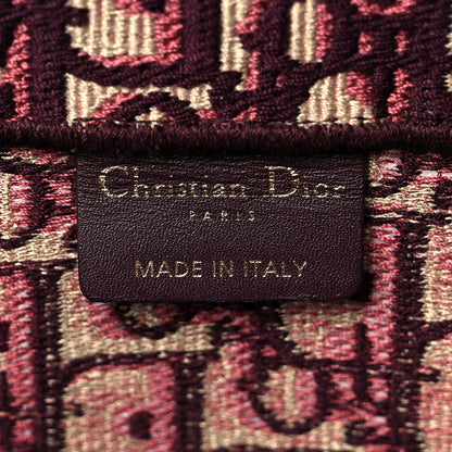 Christian Dior Oblique Medium Book Tote Burgundy Multicolor 6 of 9