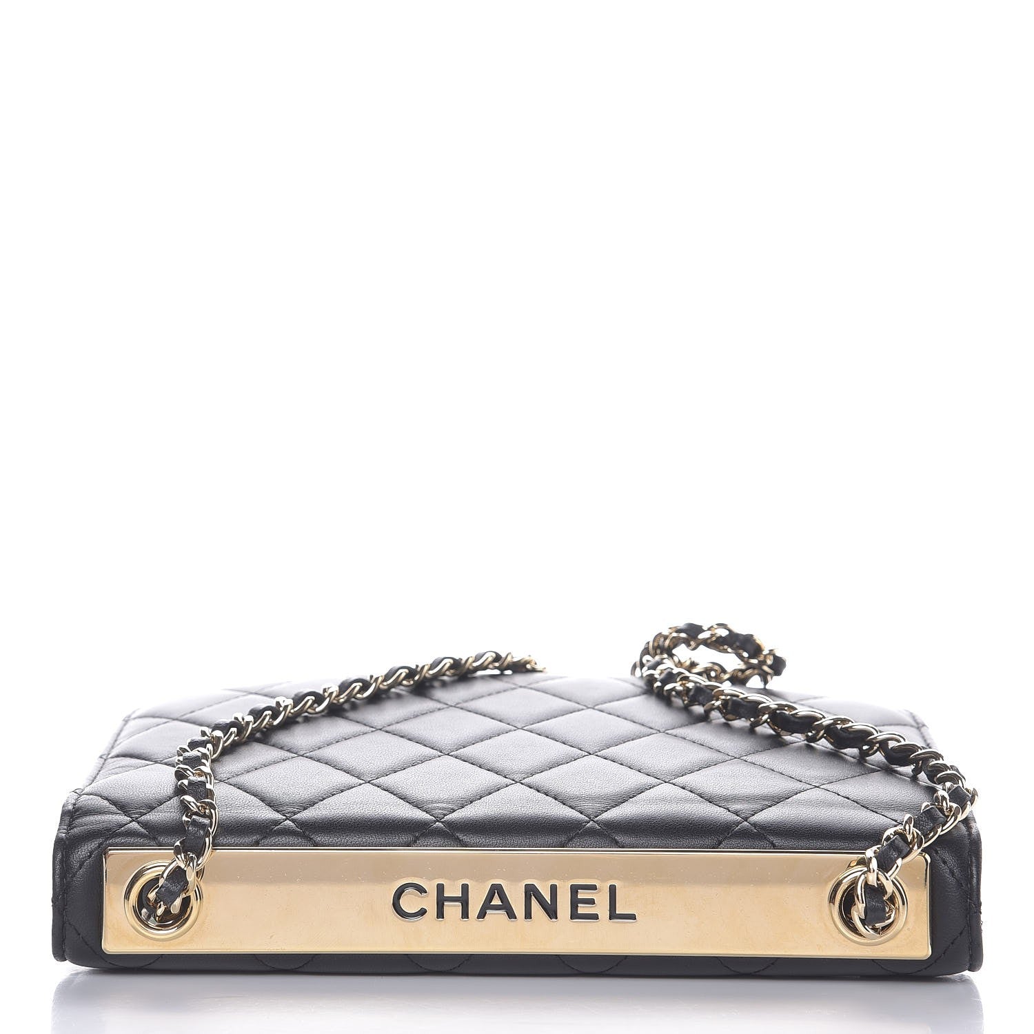 Chanel Lambskin Quilted Trendy CC Wallet On Chain WOC Black 6 of 11