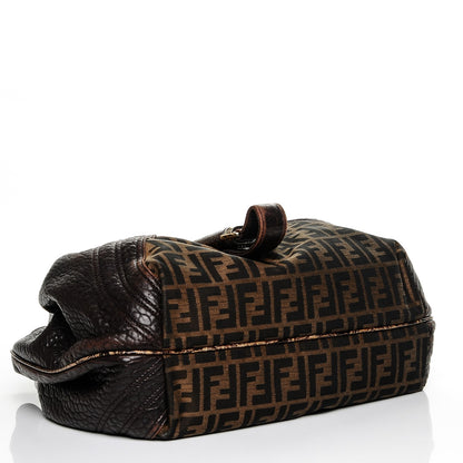 Fendi Zucca Nappa Nuvolata Vitello Tortuga Spy Tobacco Moro 4 of 7