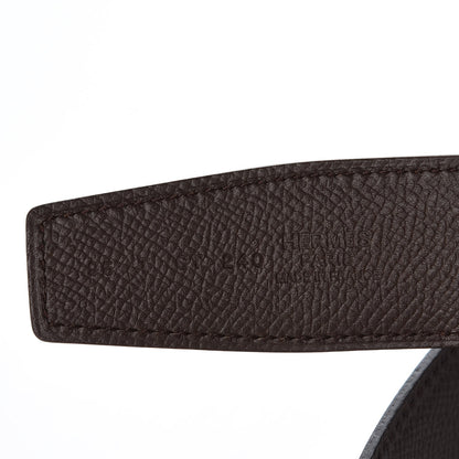 Hermes Epsom Swift 32mm Belt 95 Etoupe Black 5 of 7