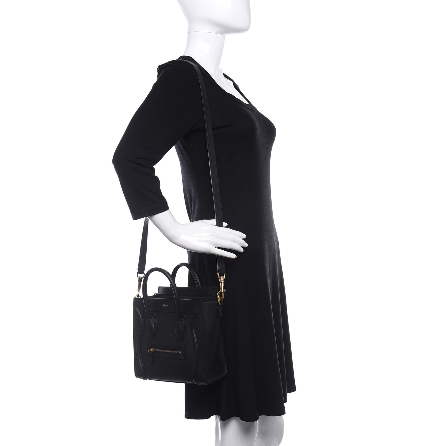 Smooth Calfskin Nano Luggage Black