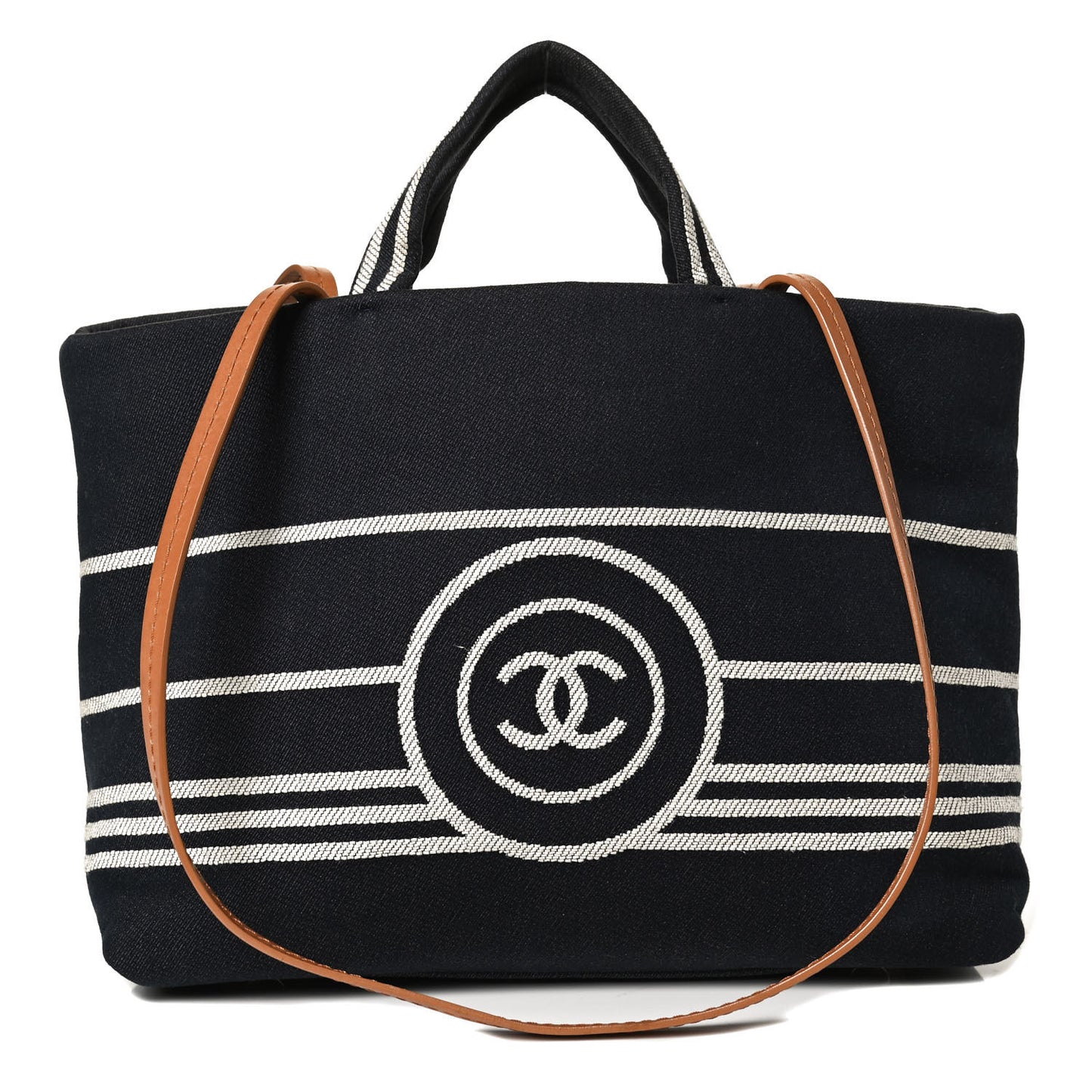 Denim Large Shopping Tote Blue